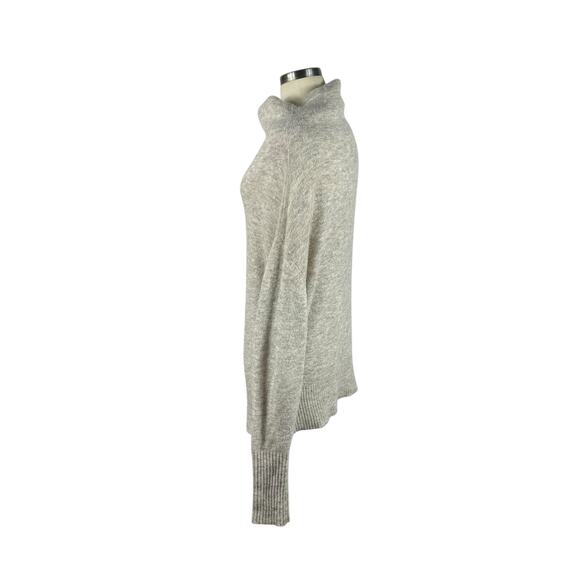 WILFRED FREE Oatmeal Tan Cream Mock Neck Pullover Sweater Women's Size Medium - Picture 2 of 7